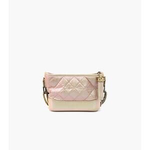 CHANEL Small Pink Iridescent Gabrielle Hobo Bag C-A30927